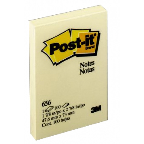 3M Post-it Sticky Note 2 x 3 Inch, 100 Sheets